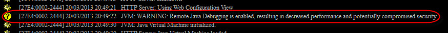 Debugger Message